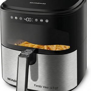 Mondial Air Fryer Digital 5.3 litros (5.3QT) - Freidora eléctrica con