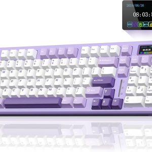 AULA Teclado mecánico inalámbrico para juegos S98 Pro con pantalla, pe