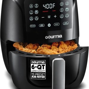 Gourmia Freidora de aire - Capacidad grande de 6 cuartos de galón, Fry