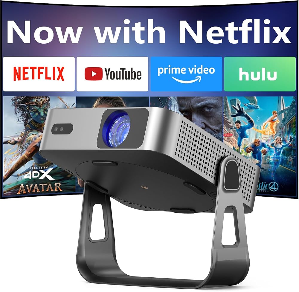 Aplicación con licencia oficial y 1080P nativo: el mini proyector inte