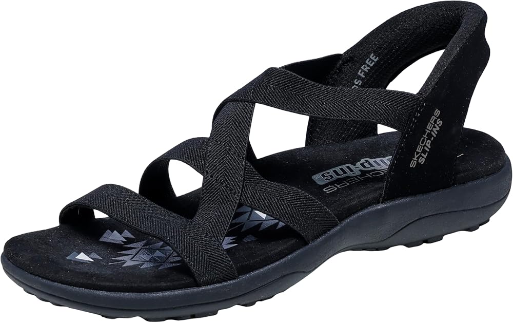 Skechers Zapatos deportivos Reggae Slim para mujer, elásticos, flexibl