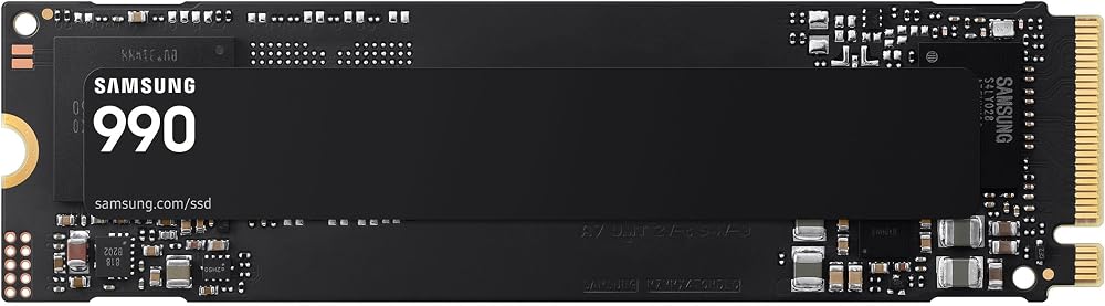 Samsung Internal SSD 990 1TB, Read/Write Speeds Up to 7,150/6,450 MB/s