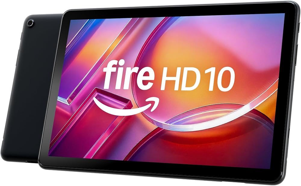 Tablet Amazon Fire HD 10, hecha para relajarse, vibrante pantalla Full