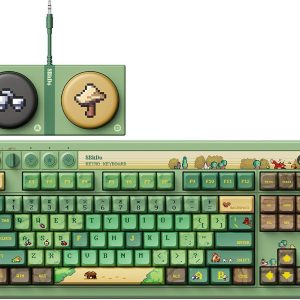 8Bitdo Teclado mecánico Retro 87 para PC con Windows y Android, Forest