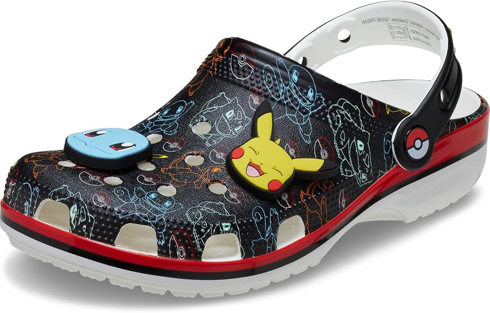 Crocs Zuecos Pikachu clásicos unisex para adultos