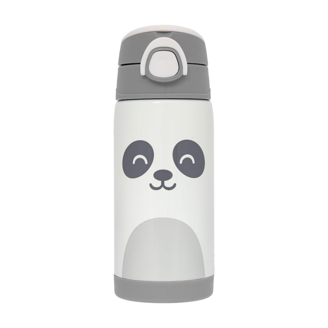 Botella Termica De Doble Pared 400Ml C Pajita C Diseño Panda