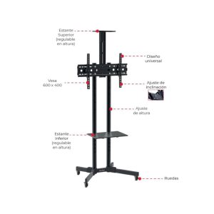 Alternative view of Soporte De Pie Para Tv De 32" A 70" Kvs-536 Kolke