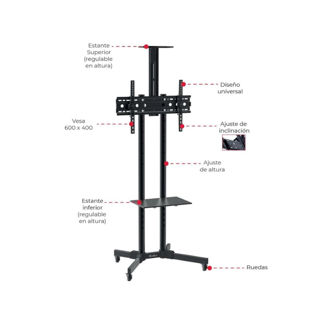 Soporte De Pie Para Tv De 32" A 70" Kvs-536 Kolke - Image 2
