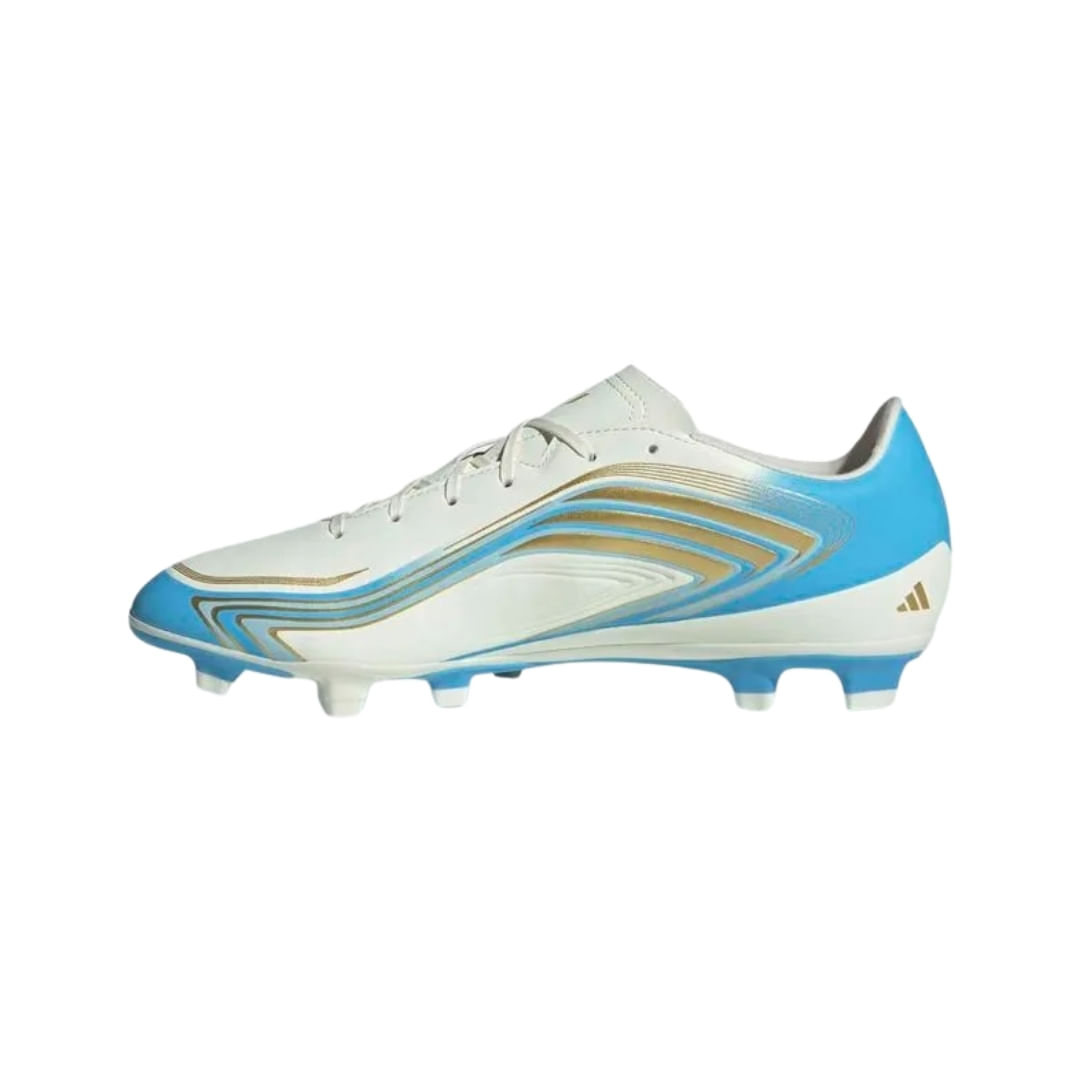 Botín Campo F50 Messi Club Fg Mg Blanco/Celeste Hombre Adidas - Image 2