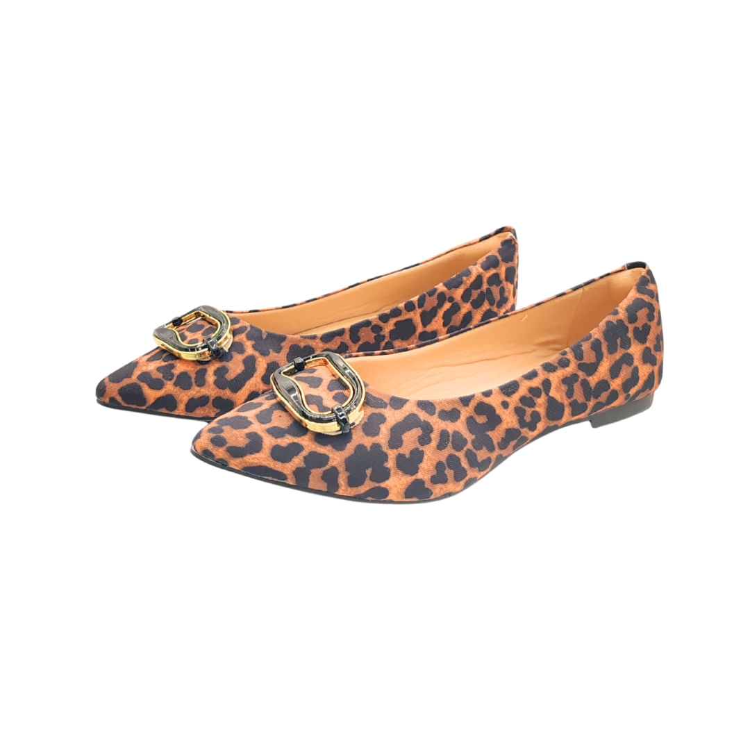 Chatita Animal Print Hebilla Dorada Mujer Tiare - Image 3