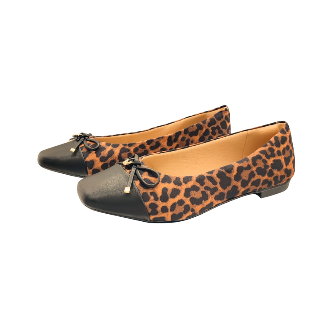 Chatita Animal Print Combinado Con Negro Mujer Tiare - Image 3