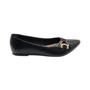 Chatita Con Detalle De Hebilla Dorada Negro Mujer Tiare