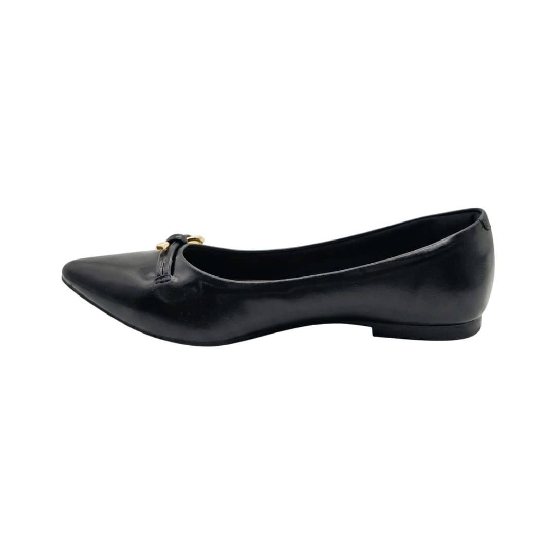 Chatita Con Detalle De Hebilla Dorada Negro Mujer Tiare - Image 2