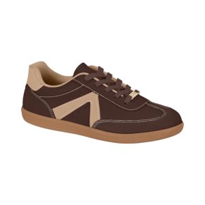 Champion Marrón Con Beige Horma Brasilera Mujer Vizzano