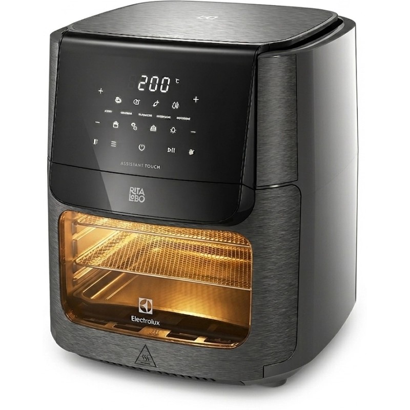 Freidora Air Fryer Electrolux Con Visor 12L 1700W Negro Eaf90 108014