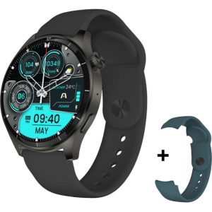 Reloj Smart Watch Argomtech Wt 6061Bk 42Mm Malla Black Green Rt180604