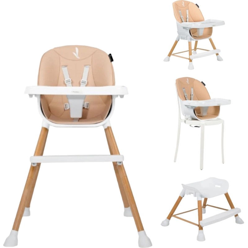 Silla Para Comer Executive 5 En 1 Premium Baby Rosa Pb H104Pk