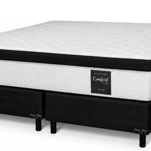 Cama Sommier Neoflex Comfort Euro Top Base Dividida 180X200 Negro