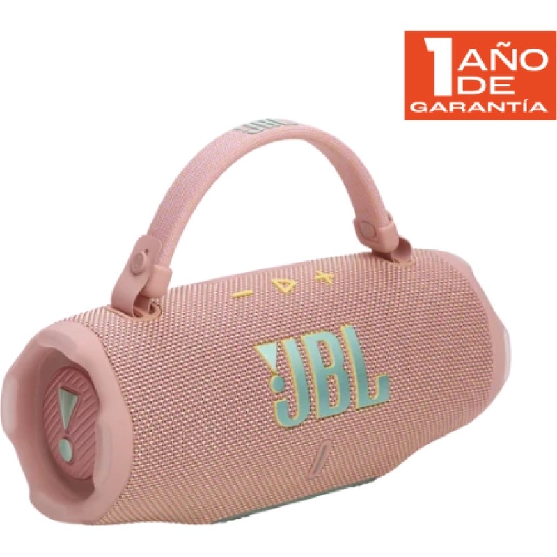 Parlante Jbl Charge 6 Pinkam Splashproof Bluetooth Pink 1 Ano Gtia.