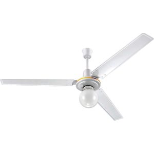 Ventilador De Techo Consumer Con Luz 56 3 Aspas 5 Velocidades Blanco
