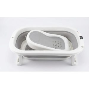 Banera Para Bebe Mami Love Mm2507 Plegable Con Termometro Gris