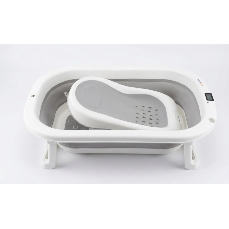 Banera Para Bebe Mami Love Mm2507 Plegable Con Termometro Gris