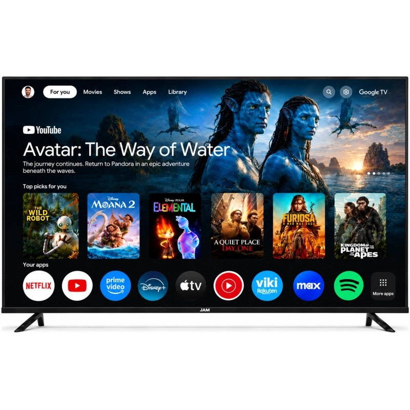 Tv Jam Smart 65 4K Google Tv Dolby Atmos Vision Sin Soporte Gtm5Ultra
