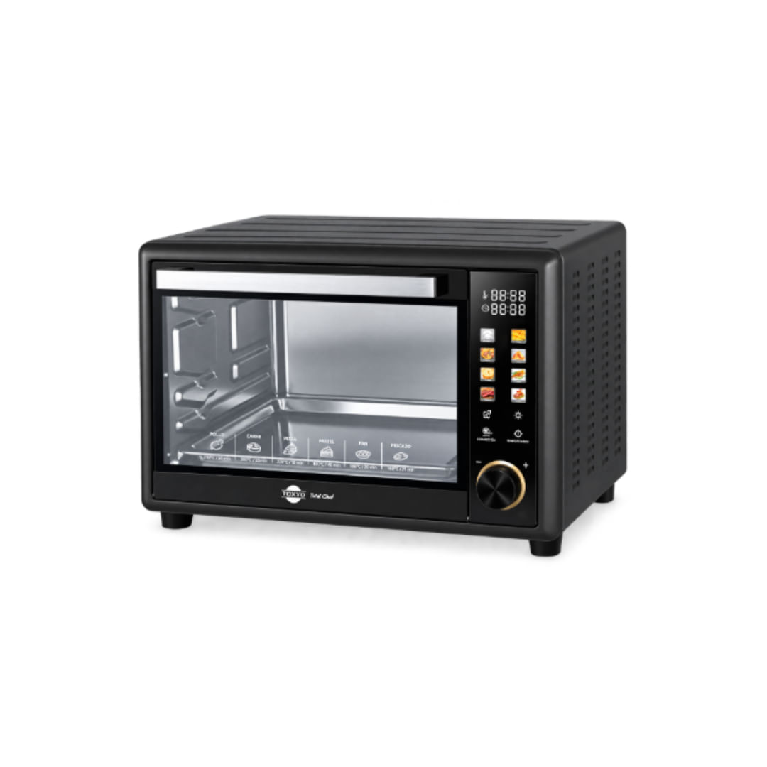 Horno Electrico Tokyo Full Chef 46Lts Negro 300C° Panel Digital