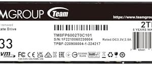 Alternative view of TEAMGROUP TM8FP6002T0C101 - Unidad de estado sólido SSD interna MP33 d