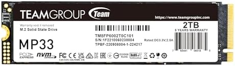 TEAMGROUP TM8FP6002T0C101 - Unidad de estado sólido SSD interna MP33 d - Image 2