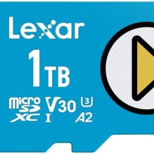 Alternative view of Lexar Tarjeta micro SD azul Play de 1 TB, UHS-I, C10, U3, V30, A2, 4K,