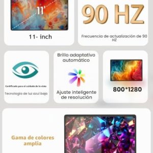 Tablet Android 16 de 11 pulgadas, 32 GB de RAM + 128 GB de ROM (expans - Image 3