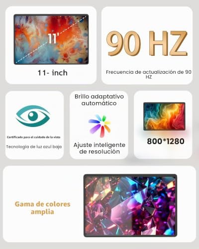 Tablet Android 16 de 11 pulgadas, 32 GB de RAM + 128 GB de ROM (expans - Image 3