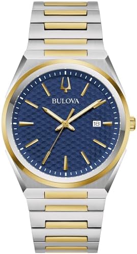 Bulova Mens Dress Classic Quartz Two Tone Stainless Steel Watch, Patte - Image 2