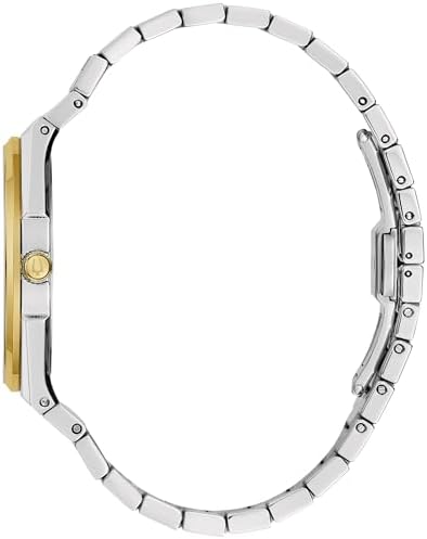 Bulova Mens Dress Classic Quartz Two Tone Stainless Steel Watch, Patte - Image 3