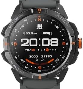 Alternative view of Cubitt Terra Rugged Smartwatch con GPS de doble banda - Naranja
