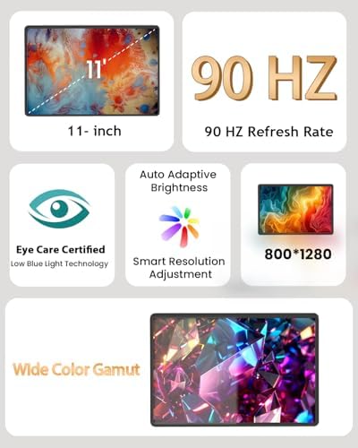 Tablet Android 16 de 11 pulgadas, 32 GB de RAM + 128 GB de ROM (expans - Image 3