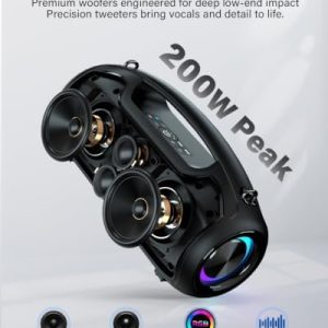 Altavoz Bluetooth, altavoces portátiles de pico de 200 W - Image 3