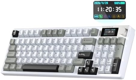 KEMOVE Teclado mecánico para juegos K94 Tri-Mode con pantalla y perill - Image 2