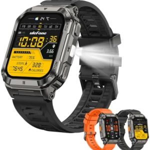Alternative view of Reloj inteligente militar,1.93 "AMOLED,5ATM impermeable