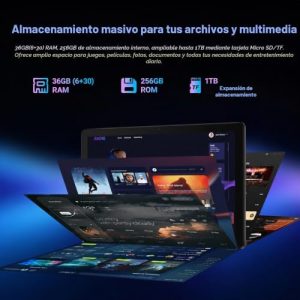 Tablet Android 16 2026, 36 GB de RAM, 256 GB ROM 1 TB Expand, batería - Image 3