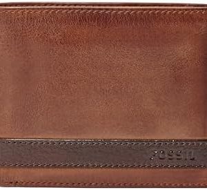 Fossil Billetera de cuero Quinn para hombre con billetera de identific - Image 2