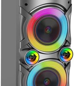 Alternative view of Bocina Bluetooth portátil TYOTY 100W potente inalámbrica Boombox con e