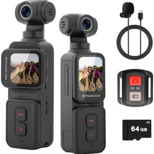 Alternative view of Cámara de bolsillo Vlogging 5K con lente giratoria remota