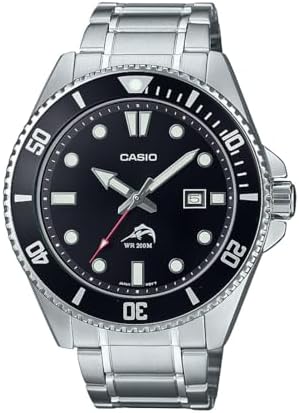 Alternative view of Casio Classic Diver Reloj de acero inoxidable Indicador de fecha MDV-1