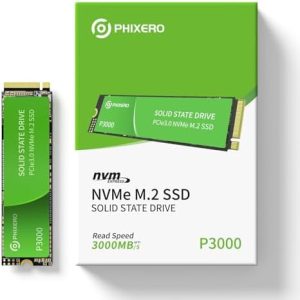 Alternative view of PHIXERO P3000 SSD NVMe de 512 GB, PCIe Gen3x4, M.2 2280 NVMe, velocida
