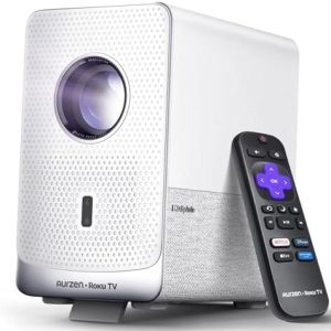 Alternative view of Aurzen Roku TV D1R Cube - Proyector inteligente para exteriores con Wi