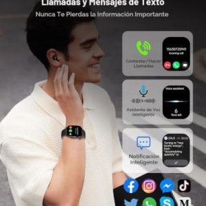 Reloj inteligente (respuesta/hacer llamadas), reloj inteligente con pa - Image 3