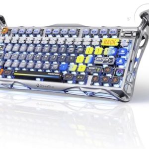 Alternative view of GravaStar Mercury K1 Pro Teclado mecánico inalámbrico para juegos, 75%