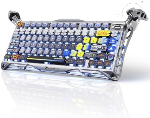 GravaStar Mercury K1 Pro Teclado mecánico inalámbrico para juegos, 75% - Image 2